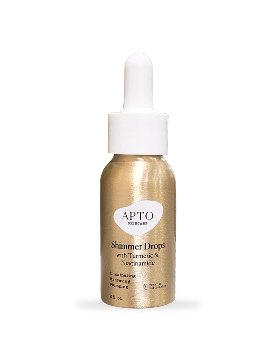 Shimmer Drops W/Turmeric & Niacinamide: Nourishing Serum For A Subtle Sun-Kissed Face Or Body Glow, 2 Fl. Oz