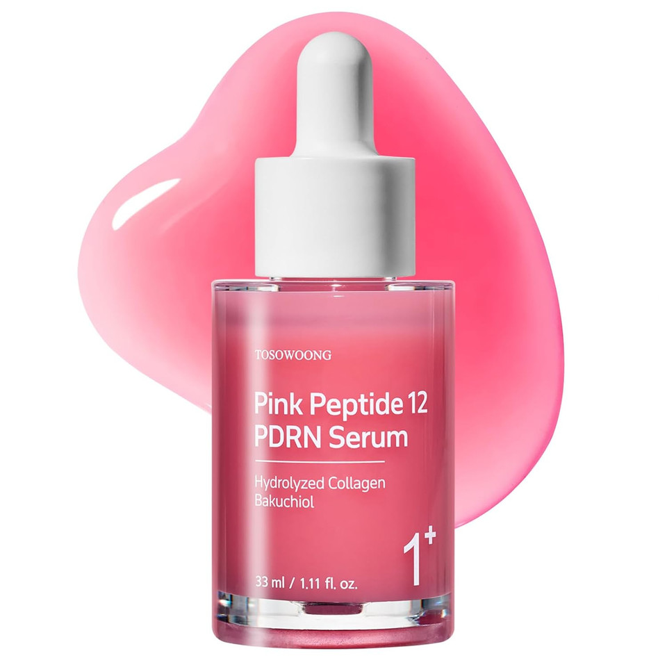 Pink Peptide 12 Pdrn Serum With Salmon Dna Pdrn 10,320Ppm, 12 Peptides, Niacinamide, Skin Glow, Hydrating, Moisturizing, Firming, Uneven Skin Tone, Korean Skincare, 33Ml, 1.11 Fl.Oz