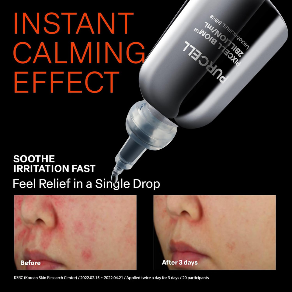 Pixcell Biom 2B/Ml - Restores Skin Barrier With Bifida, Lactobacillus Ferment Lysate, Korean Probiotic Drops For Acne Prone Skin And Sensitive Skin (30Ml, 1.01 Fl Oz.)