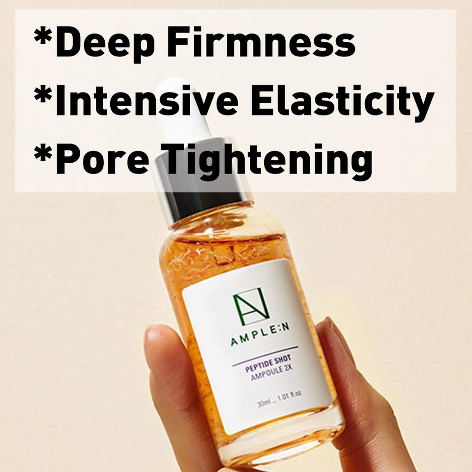 Ample:N Peptide Shot Ampoule - Anti-Aging Face Ampoule With Peptide Threads To Minimize Wrinkles And Improve Firmness - Peptide Serum To Lift Sagging Skin - Visibly Plump, 1.01 Fl. Oz Ample:N Peptide Shot Ampoule - Anti-Aging Face Ampoule With Peptide Threads To Minimize Wrinkles And Improve Firmness - Peptide Serum To Lift Sagging Skin - Visibly Plump, 1.01 Fl. Oz
