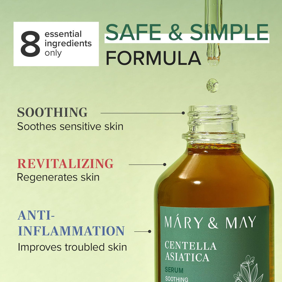 Mary&May Hyaluronics Serum - Deeply Hydrating Multi-Hyaluronic Acid Serum For Improved Skin Moisture And Elasticity - Korean Skincare, Ewg Green Grade, Hypoallergenic, 1.01 Fl.Oz
