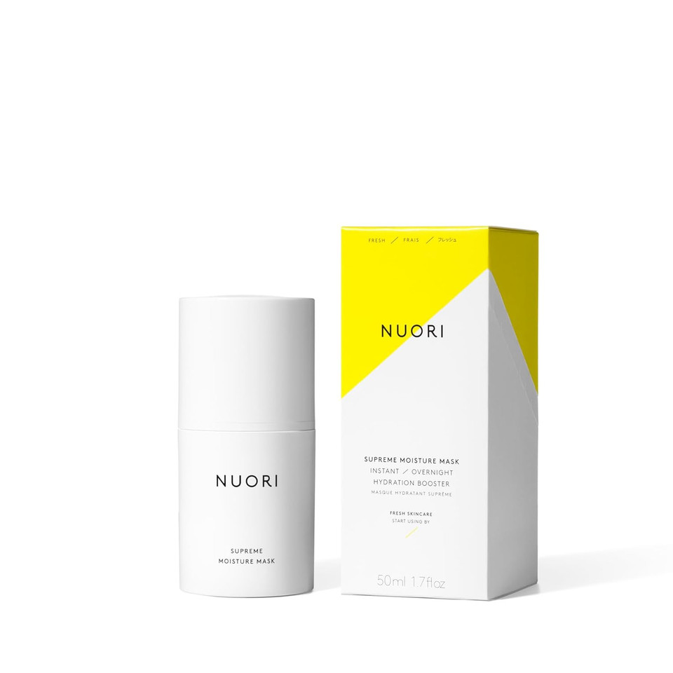 Nuori Supreme Moisture Mask | Lightweight, Hydrating And Creamy Moisture Mask, For All Skin Types, All Natural, 50 Ml / 1.7 Fl Oz