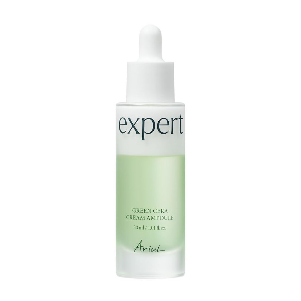 Ariul Expert Green Cera Cream Ampoule  Retinol For Skin Firming, Carnosine & Mugwort Ceramide For Hydration & Barrier Support, Radiance Boosting, Vegan Formula, Korean Skin Care, 30Ml / 1.01 Fl. Oz