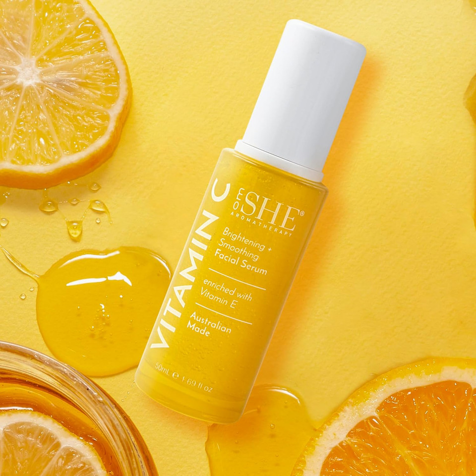 Om She Vitamin C Face Serum 1.69Fl Oz - Brightening And Smpoothing, Intensely Hydrating And Nourishing, Hyaluronic Acid, Vitamin E. Australian Made