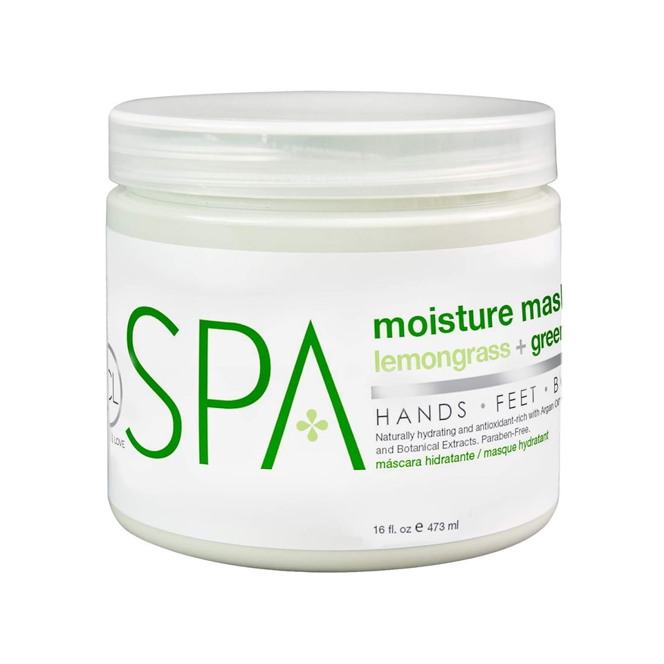 Bcl Spa Organic Lemongrass And Green Tea For Hands Mask, Foot Mask, And Body Mask Skin Care Spa Treatment For Women At Home Or Professional Spa With Shea Butter, Argan Oil, Olive Oil, Aloe Vera 16 Oz