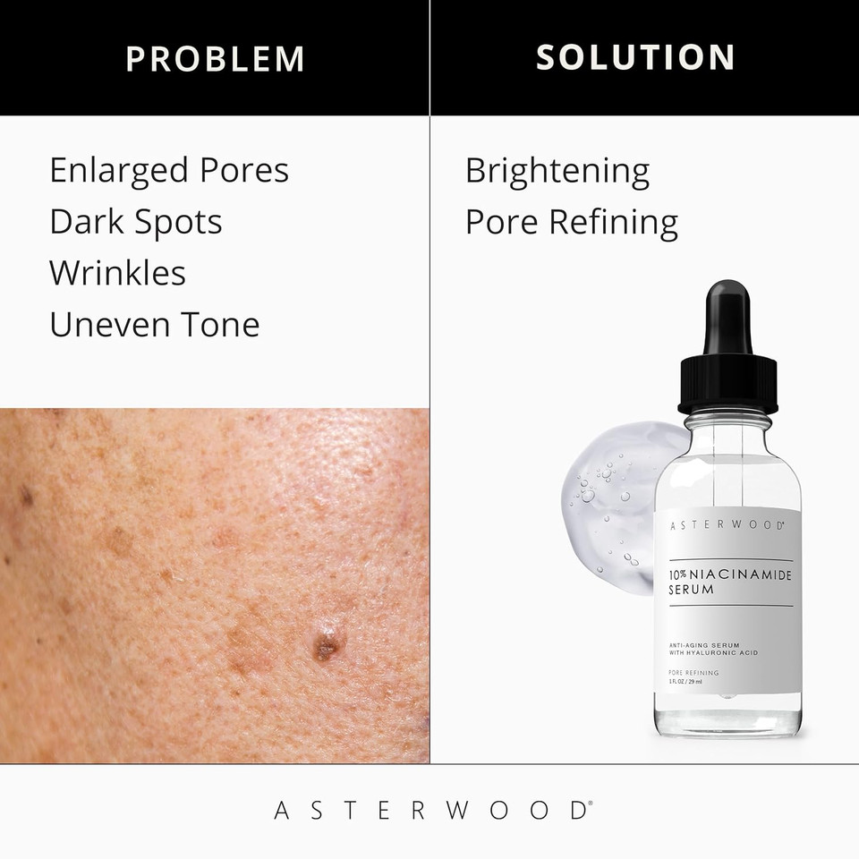 Asterwood Triple Repair Serum 1 Oz + 10% Niacinamide Serum 1 Oz