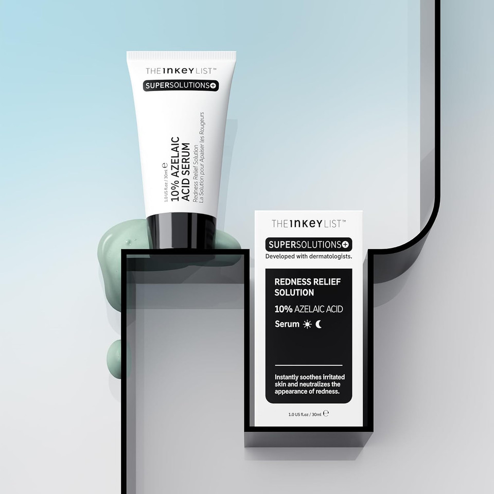 The Inkey List Supersolutions Azelaic Acid 10% Serum, Fast-Absorbing Formula Helps Reduce Appearance Of Redness And Soothes Skin, Leaves No White Cast, 1.01 Fl Oz