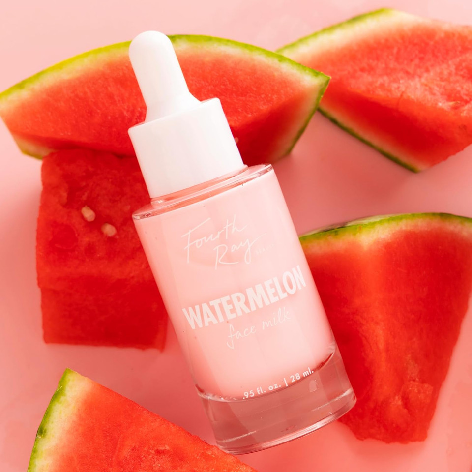 Colourpop Fourth Ray Beauty Watermelon Face Milk - Moisturizing Face Serum Infused With Watermelon Seed Oil, Cucumber Water & Aloe - Conditions Skin For A Healthier-Looking Complexion (0.95 Oz)