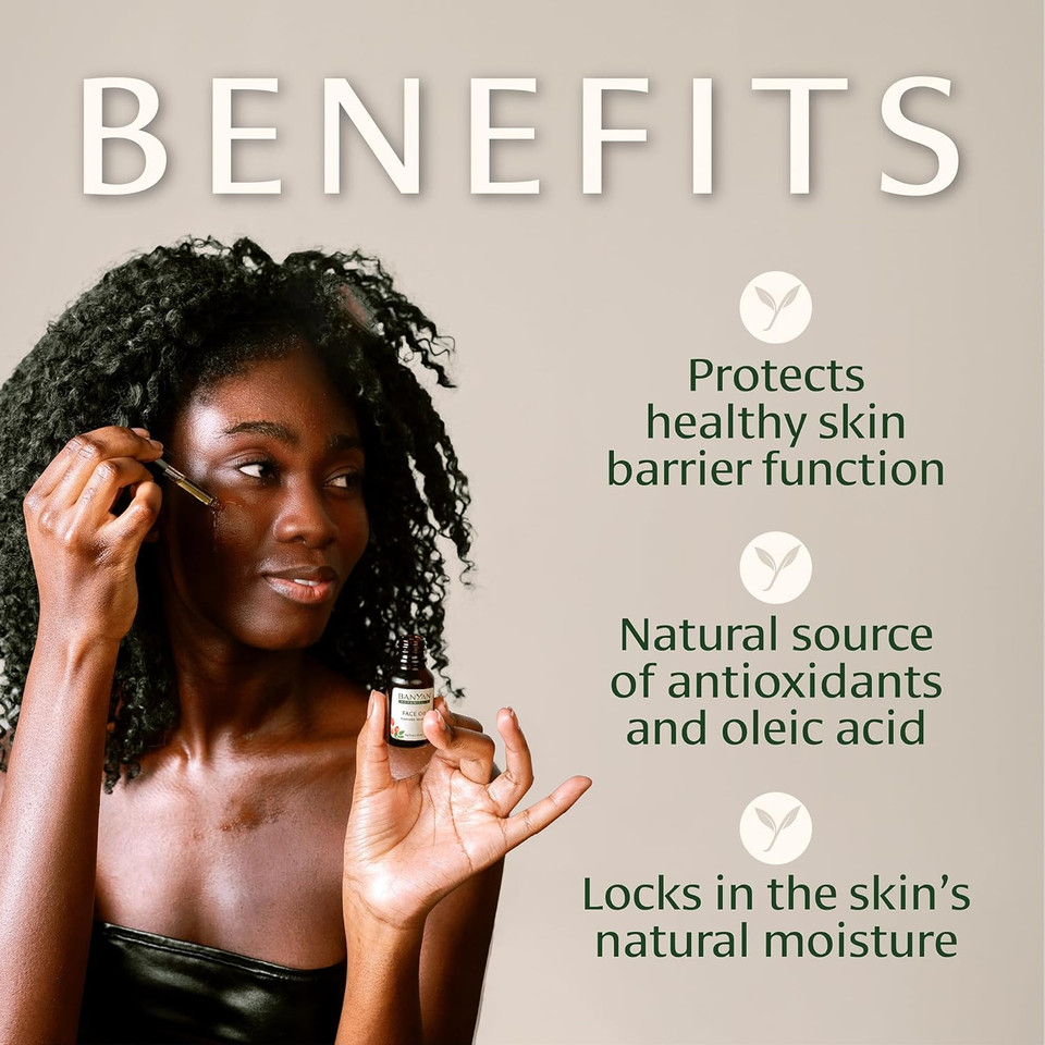 Banyan Botanicals Face Oil  Luxurious Ayurvedic Face Oil  Clean Skincare With Rosehip Oil And Jojoba Oil For Skin That Glows  0.5 Oz  Non-Gmo, Cruelty Free, Paraben & Phthalate Free