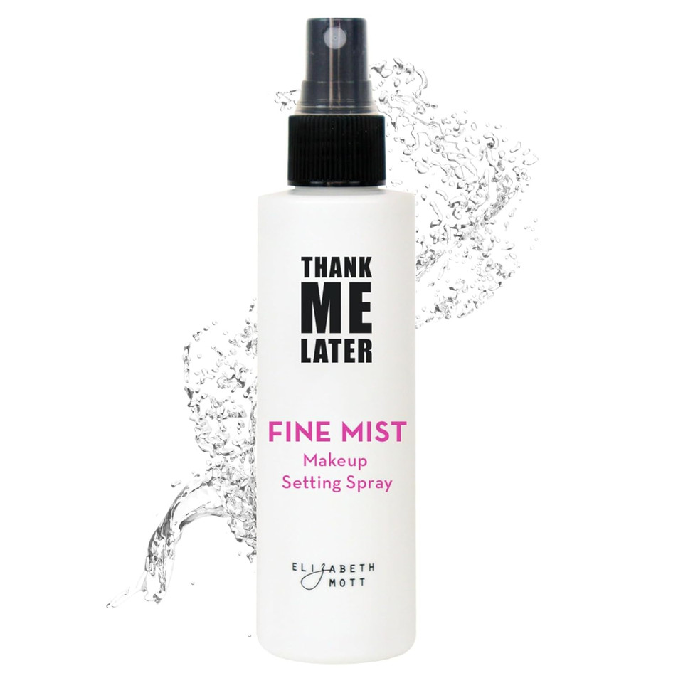 Elizabeth Mott Thank Me Later 3-In-1 Dewy Makeup Setting Spray  Hydrating & Long-Lasting Fine Mist With Niacinamide For A Radiant Glowy Look  Lightweight, Cruelty-Free, Travel-Size Face Spray, 30Ml