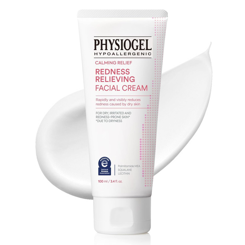 Physiogel Moisturizer Cream, Reduces Redness In Just 3 Days, Hydration For Dry & Sensitive Skin, Korean Skin Care, Dermatologist-Tested, Fragrance-Free, Non-Comedogenic, Lightweight Night Cream