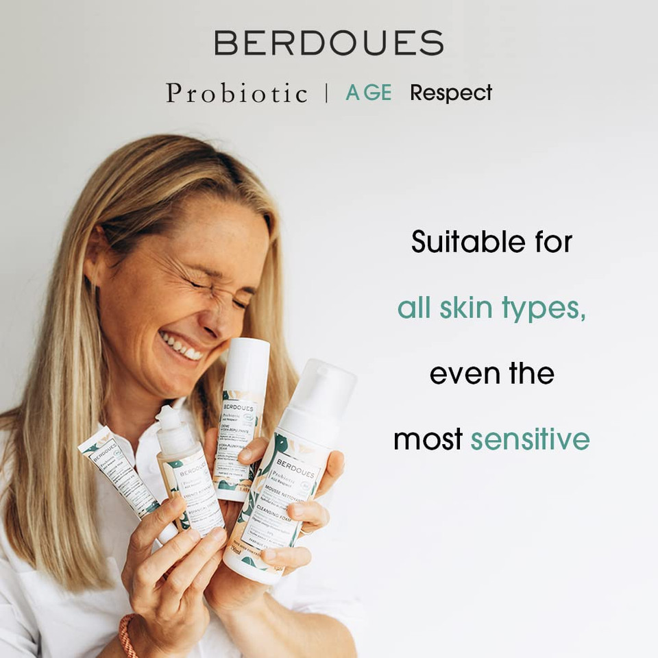 Probiotic Age Respect Hydra Plumping Cream | Anti Aging Face Moisturizer With Hyaluronic Acid. Leaves The Skin Firmer. Fine Lines & Wrinkles Appear Less Visible | Made In France - 1.69 Fl.Oz