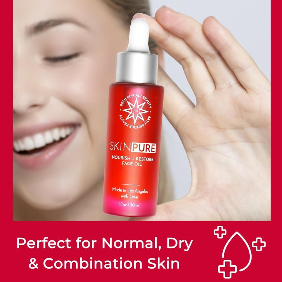 Beth Bender Beauty Skinpure Glow To The Power Of Vitamin C Face Oil - Anti Aging And Anti Wrinkle Formula - 1 Fl Oz