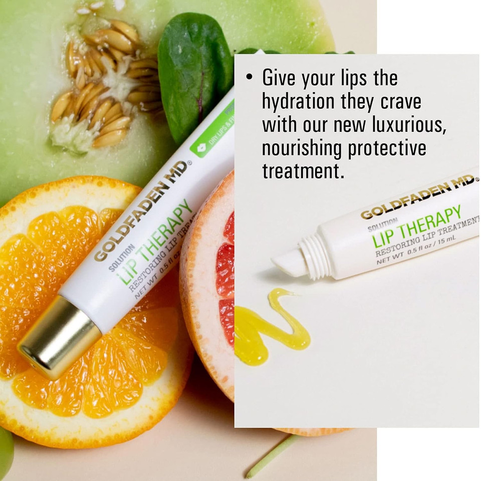 Goldfaden Md Lip Therapy | Restoring Lip Treatment | W/Peptides, Hyaluronic Acid, Fruit Berry Wax, Borage Oil, Rose Hip Oil & Vitamin E | Nourishes, Hydrates & Plumps Appearance