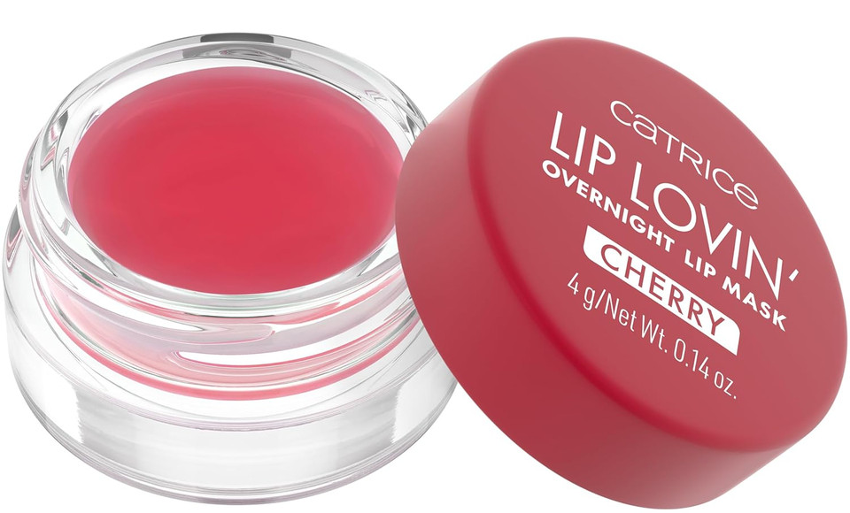 Catrice | Lip Lovin Overnight Lip Mask | Hydrating, Creamy Texture With Shea Butter & Vitamin E | Glossy Repair Treatment | Vegan & Cruelty Free (020 | Cherry Pop)
