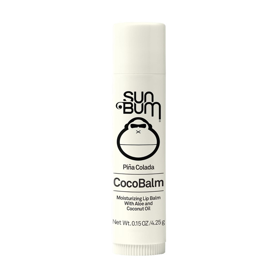 Sun Bum Cocobalm Piña Colada - Hydrating Lip Balm With Coconut Oil And Aloe Vera - 0.15 Oz Stick