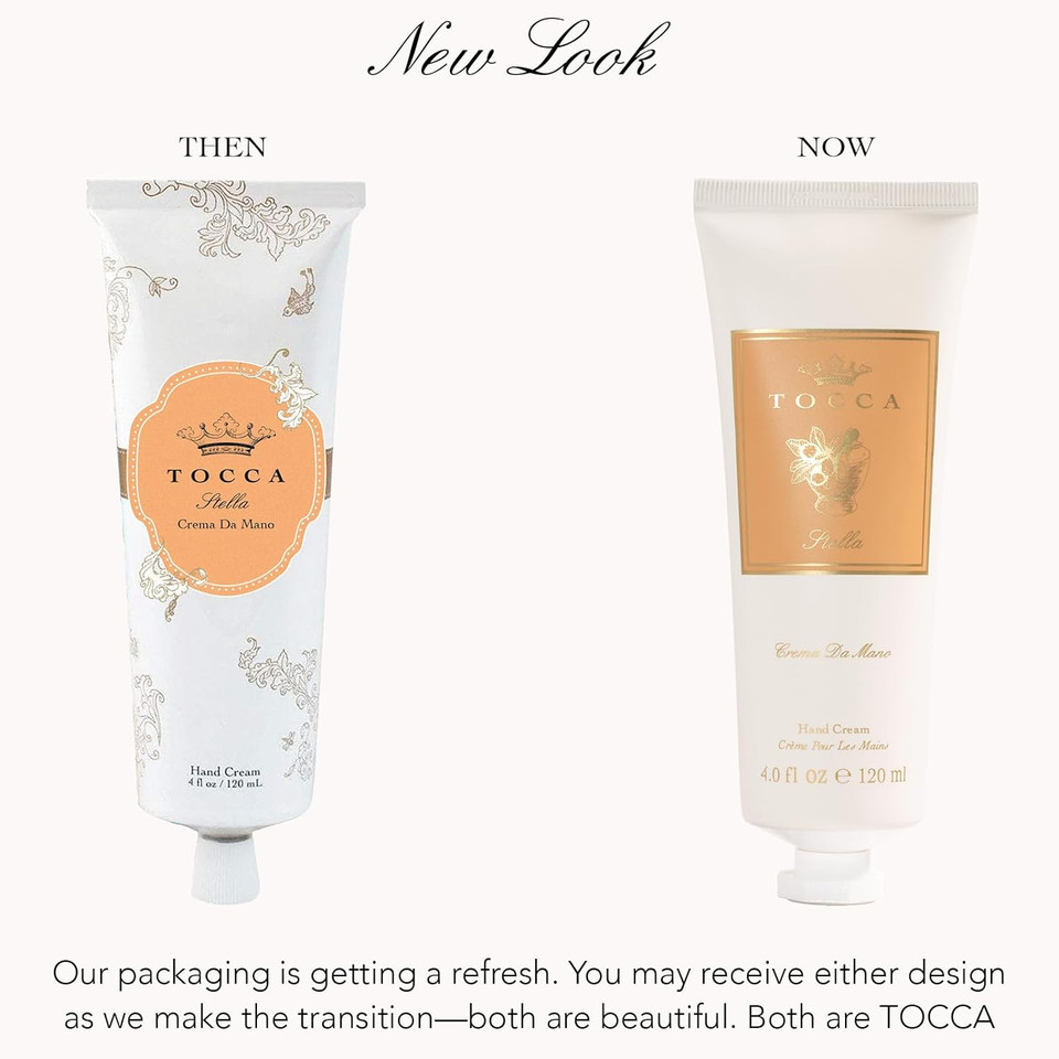 Tocca Crema De Mano Luxe, Liliana Hand Cream, 4 Oz - Neroli, Watery Peach, Muguet - Moisturizing, Quick Absorbing