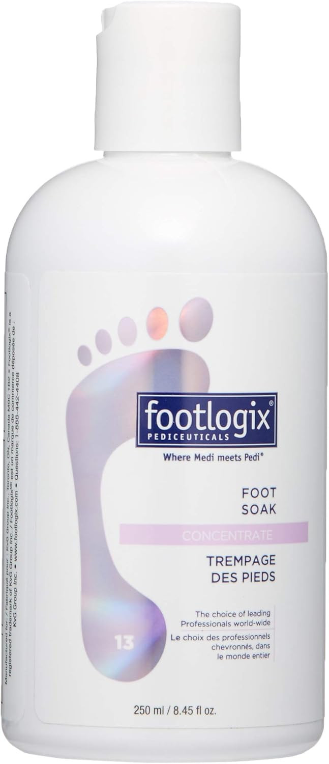 Footlogix Foot Soak Concentrate, 8.45 Oz - Gentle Cleansing, Foot Bath Soak, Soften Dry Feet And Calluses