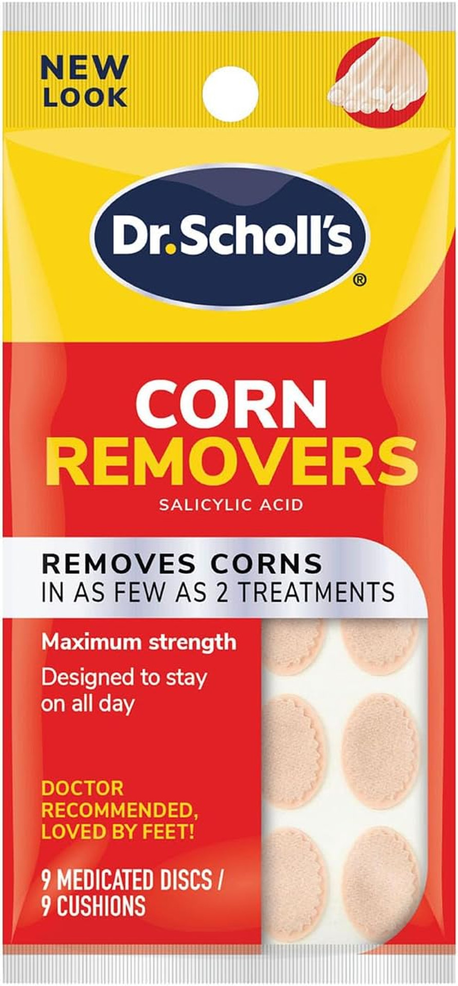 Dr. Scholl'S Corn Removers, 9 Ct // Removes Corns In As Few As 2 Treatments, Maximum Strength, Stays On All Day