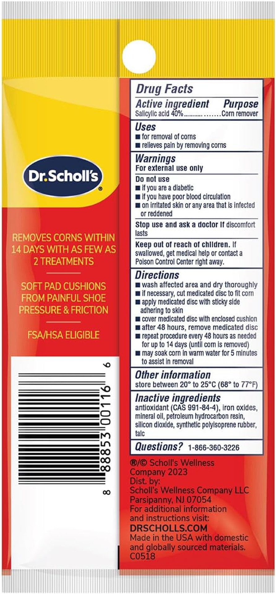 Dr. Scholl'S Corn Removers, 9 Ct // Removes Corns In As Few As 2 Treatments, Maximum Strength, Stays On All Day