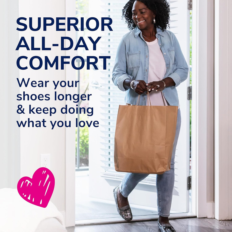 Dr. Scholl'S Love Your Flats & Sandals 3/4 Length Insoles, All-Day Comfort, Relieve & Prevent Shoe Discomfort, Absorbs Shock, Arch Support