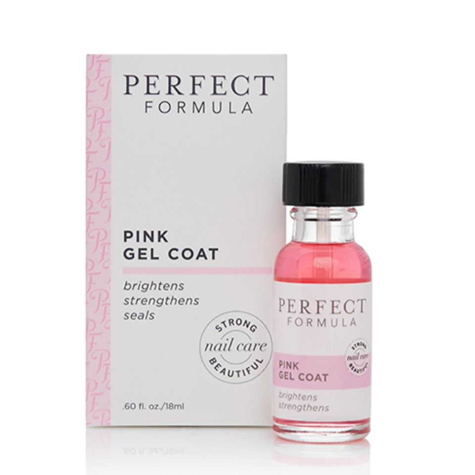 Perfect Formula Clear Gel Coat - Nail Strengthener, Keratin Treatment, Clear Nail Polish - Strengthener For Damaged Nails - Made In The Usa .60 Fl Oz