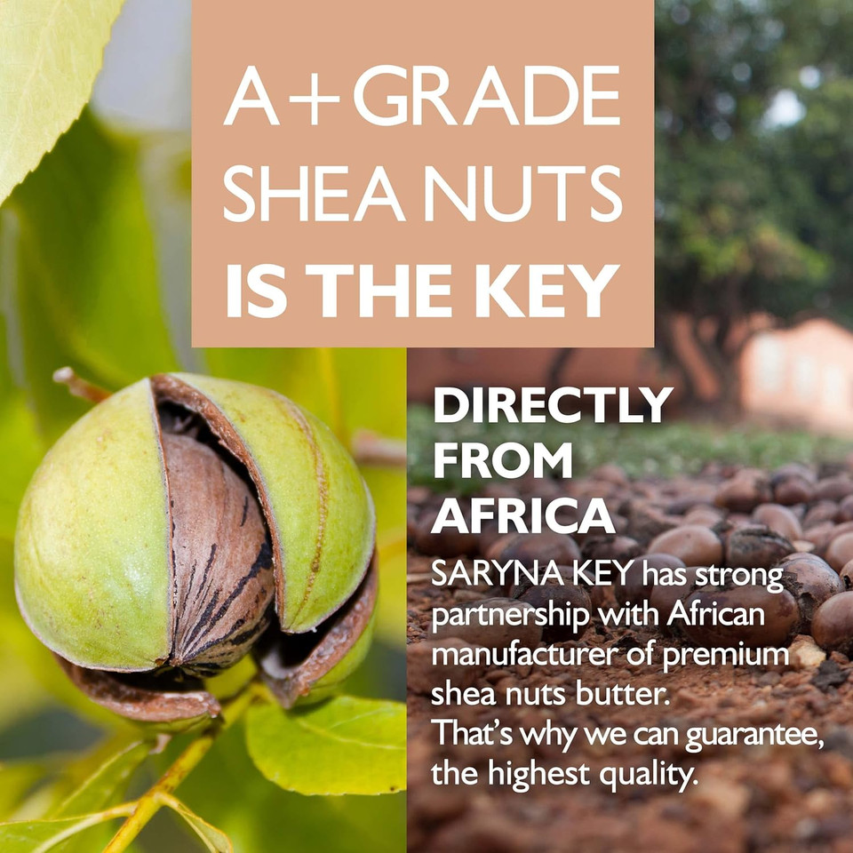 Saryna Key Damage Repair Treatment Butter Mask - African Shea Butter For Dry Hair Treatment - Rejuvenating Butter Moisturizer With Natural Keratin And Vitamins A, E, F (300Ml/10.14Oz)