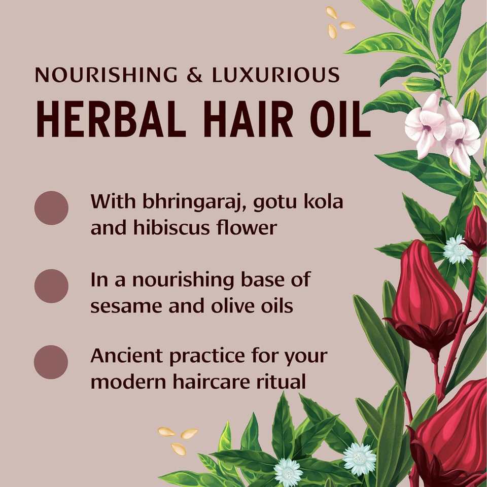 Banyan Botanicals Bhringaraj & Amla Organic Hair Oil - Ayurvedic Scalp & Hair Treatment For Thick, Lustrous Locks - All Hair Types - 2 Oz. - Non-Gmo, Sustainably Sourced