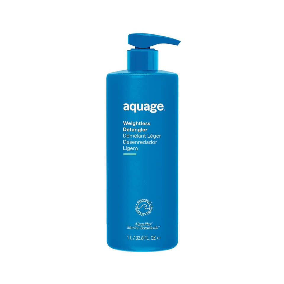 Aquage Weightless Detangler, Ultra-Light Conditioner, Hydrates And Restores Moisture Without Weighing Hair Down, Eliminates Tangles, 33.8 Oz