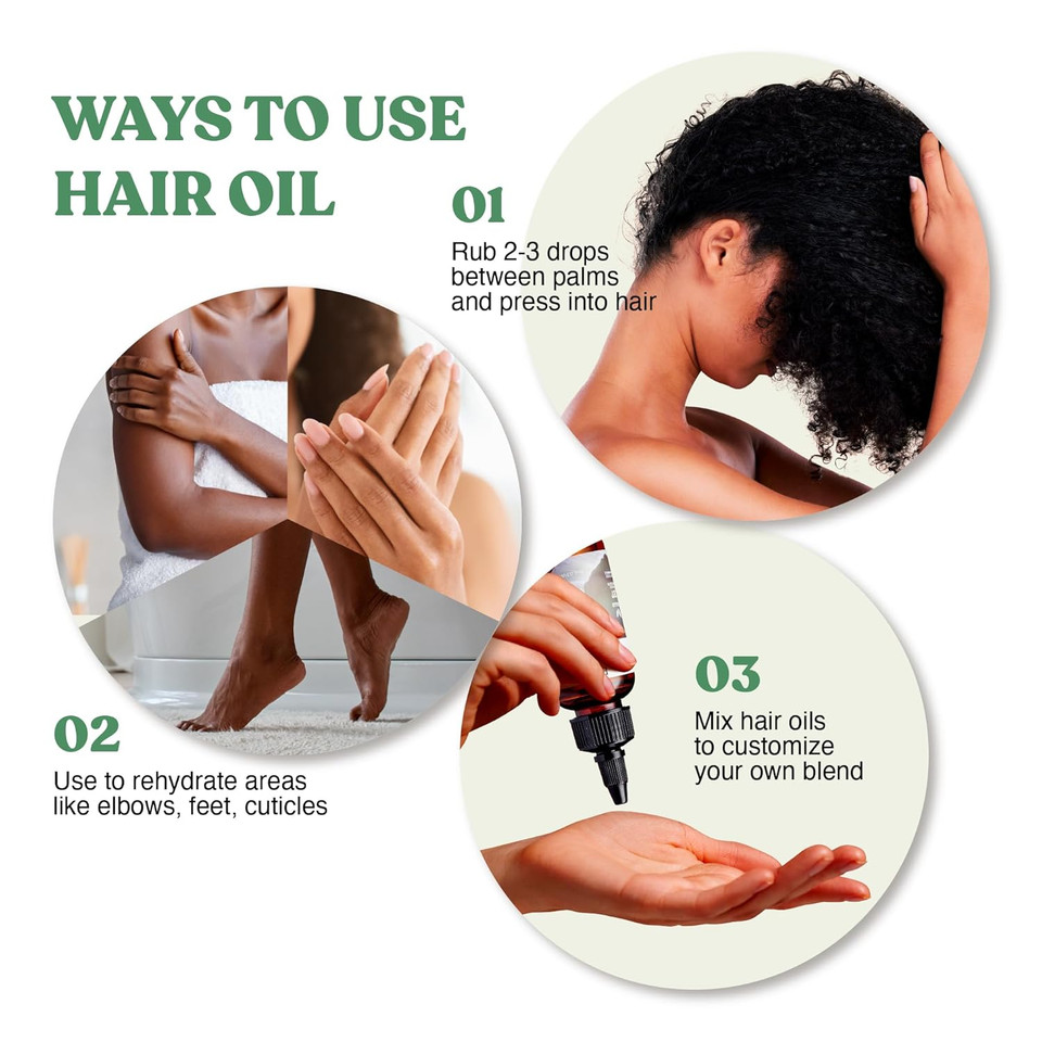 Red By Kiss Professional 99.9% Natural Hair Oil, Organic Vegan Oil Blend For Shine & Nourish Hair, Biotin Infused, Moisturize Hydration & Smooth Hair (Coconut, 2.5 Fl Oz)