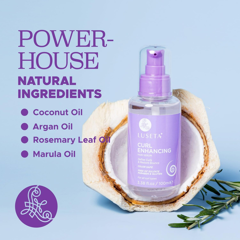 L Luseta Argan Oil Hair Serum, 100% Pure Argan Oil For Frizzy Control Dry Damage , Repair, Shine Smoothing Strengthening & Nourishing, 3.38 Fluid Ounces