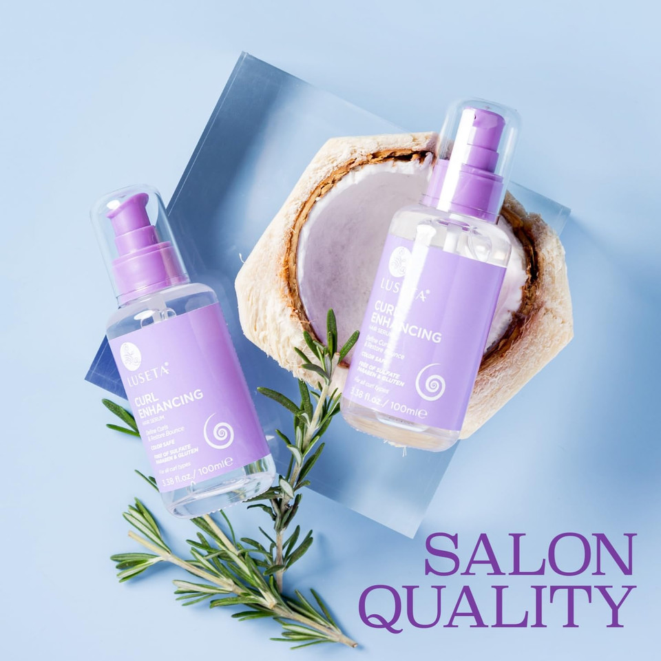 L Luseta Argan Oil Hair Serum, 100% Pure Argan Oil For Frizzy Control Dry Damage , Repair, Shine Smoothing Strengthening & Nourishing, 3.38 Fluid Ounces