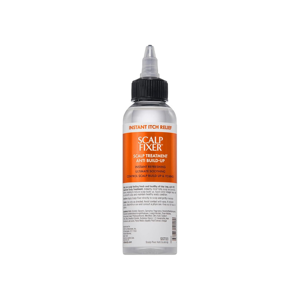 Red By Kiss Scalp Fixer Dry & Itchy Scalp Treatment Instant Cooling Sooth, Hydration & Buildup Control, Detoxify & Balance Healthy Hair (4 Fl.Oz, Apple Cider Vinegar, Anti Build-Up)