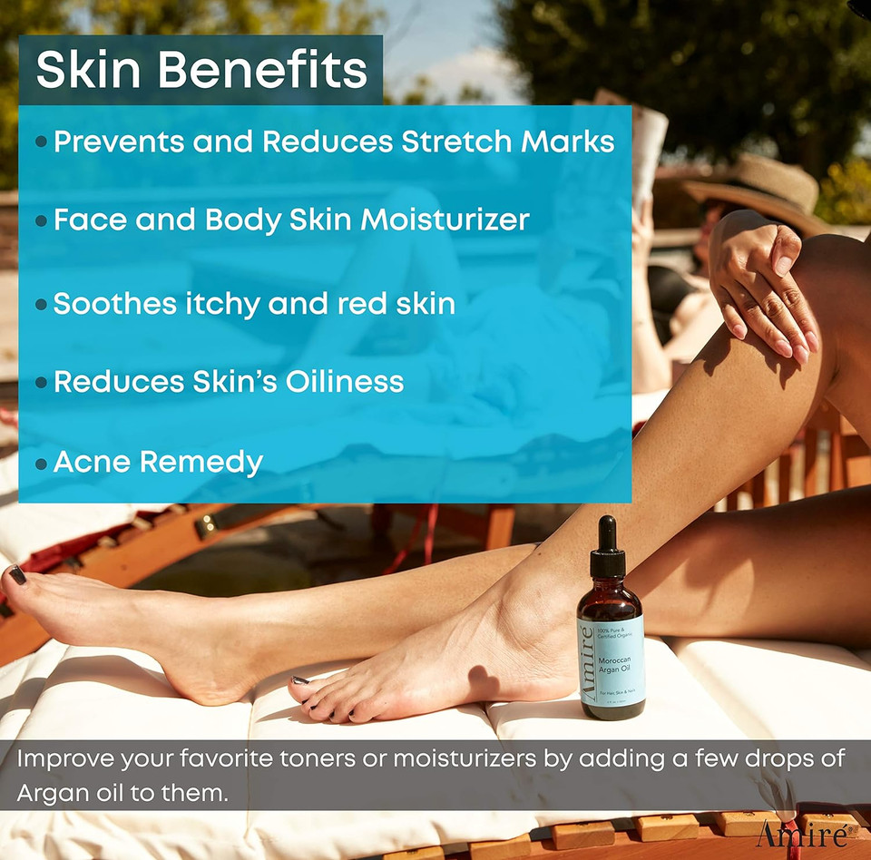 Usda Certified Organic Argan Oil 4Oz, Triple Extra Virgin Grade Moroccan Argan Oil For Hair Growth. Skin, Face, & Nails. Moisturizer. Scalp Treatment Hair Oil For Dry, Damaged, Brittle Hair