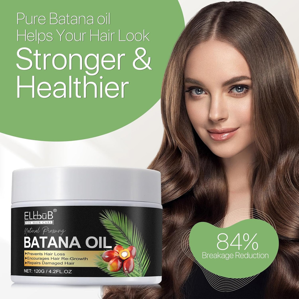 Raw Batana Oil For Hair Growth And Repair -100% Pure, Unrefined Oil From Honduran Rainforests Prevent Hair Loss And Enhances Hair Thickness In Men & Women