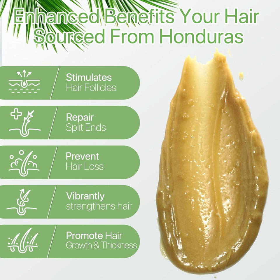 Raw Batana Oil For Hair Growth And Repair -100% Pure, Unrefined Oil From Honduran Rainforests Prevent Hair Loss And Enhances Hair Thickness In Men & Women