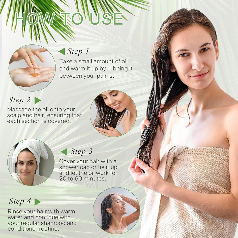 Raw Batana Oil For Hair Growth And Repair -100% Pure, Unrefined Oil From Honduran Rainforests Prevent Hair Loss And Enhances Hair Thickness In Men & Women