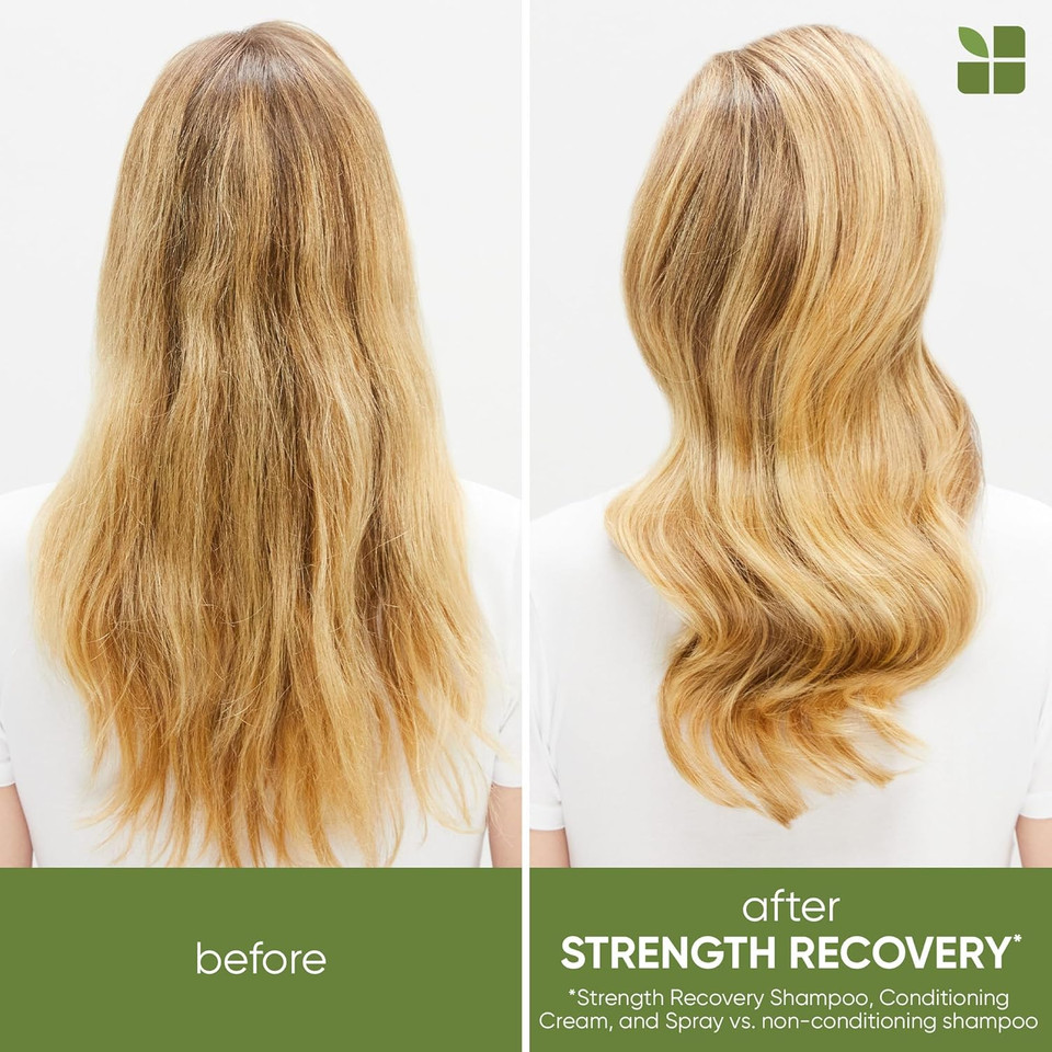 Biolage Strength Recovery Repairing Spray - Strengthens & Protects Damaged Hair, Heat Protectant, With Olive Squalane & Vegan Proteins, For Color-Treated Hair Biolage Strength Recovery Repairing Spray - Strengthens & Protects Damaged Hair, Heat Protectant, With Olive Squalane & Vegan Proteins, For Color-Treated Hair