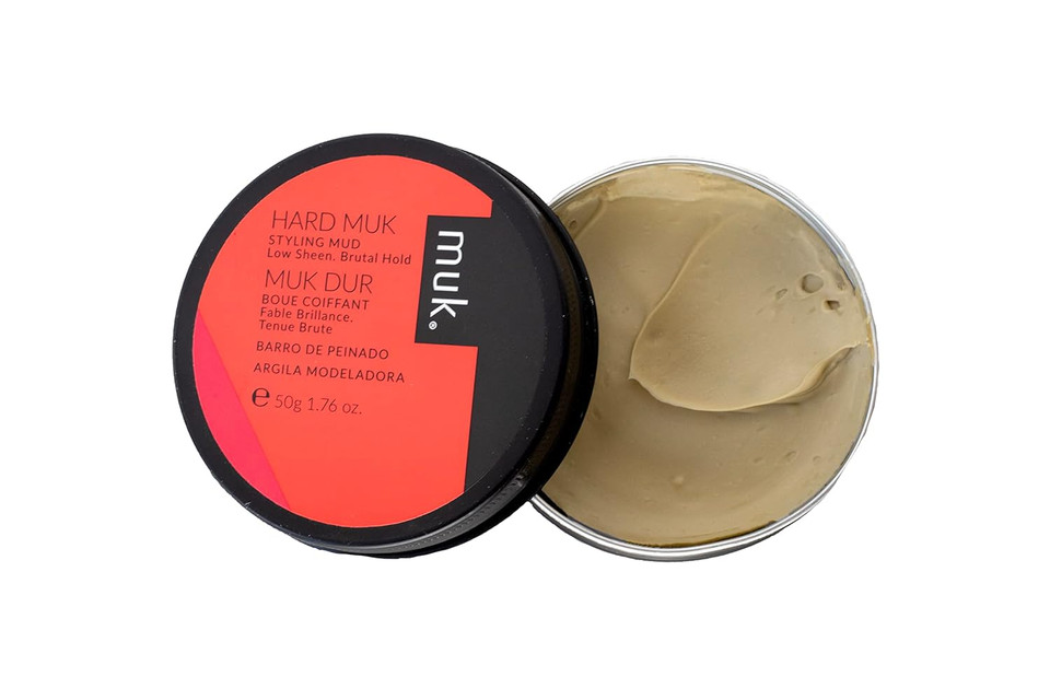 Muk. Haircare Hard Brutal Hold Styling Mud, Hair Product, Hair Mud For Men, Brutal Hold, Low Sheen Finish - 1.7Oz