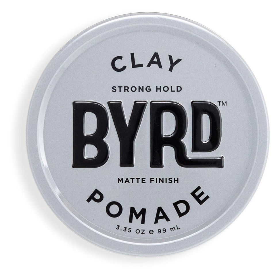 Byrd Hair Clay Pomade  Strong Hold, Ultra Matte Finish, Add Volume And Sculpt To All Hair Types, 3.35 Oz