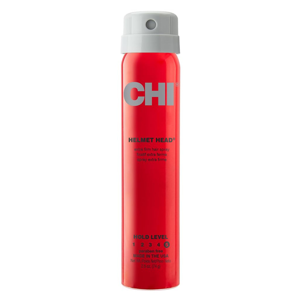Chi Helmet Head Extra Firm Hairspray, Protects Against Humidity & Creates Voluminous Hairstyles, Sulfate & Paraben-Free, 10 Oz