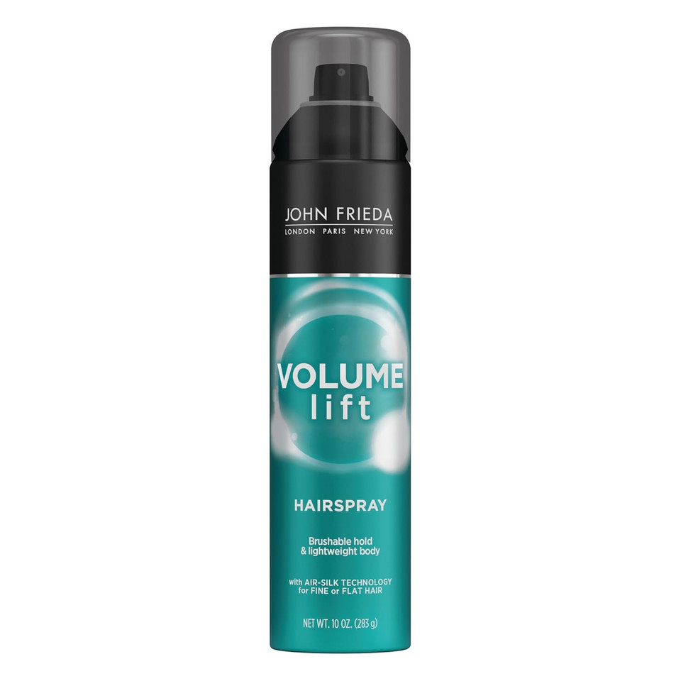 John Frieda Volume Lift Hairspray, Volumizing Hairspray With Air-Silk Technology For Fine Or Flat Hair, Adds Body, Long-Lasting Hold, And Fullness For Fine, Thin Hair, 10 Oz
