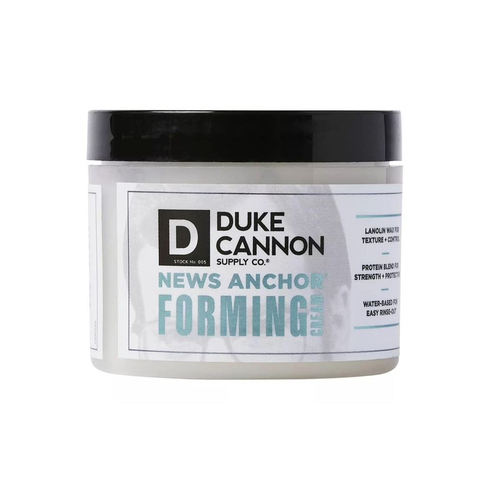 Duke Cannon Supply Co. News Anchor® Forming Cream - Medium To Strong Hold, Matte Finish, 4 Oz