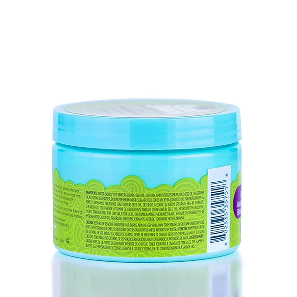 Just For Me Curl Peace Defining Curl & Coil Cream - Holds & Hydrates, Contains Flaxseed, Avocado Oil & Black Castor Oil, No Animal Testing, 12 Oz