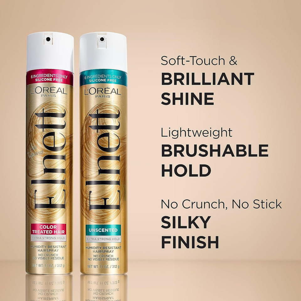 L'Oreal Paris Elnett Satin Precious Oils Hairspray 11 Ounce (1 Count)