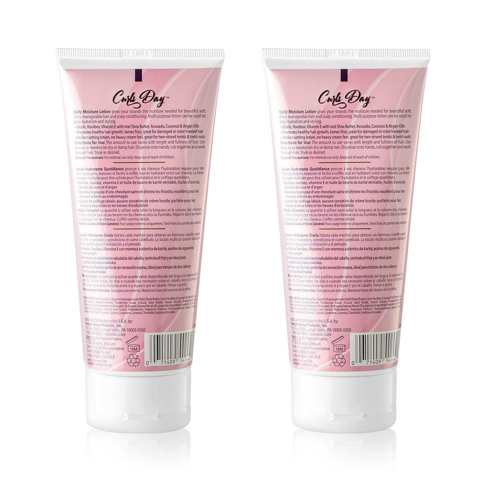 Mane 'N Tail Daily Moisture Lotion With Biotin, Vitamin E, Avocado, Rooibos & Shea Butter For Shiny Hair, Curly Hair Type, Lotion Item Form, Coconut Scent, Natural Material Feature