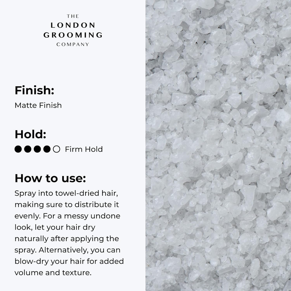 Hair Styling Agent, Sea Salt Spray For Men - 2.0 Fl Oz (60Ml), Firm Hold, Matte Finish, Volumizing, Texturizing, Beach Look