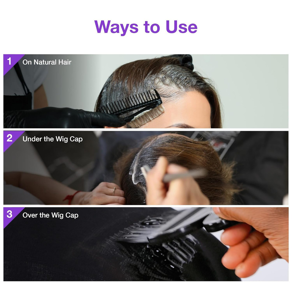 Red By Kiss Quick Dry Hair Protective Liquid Cap, Strong Lightweight Protection From Weaves Glue Damage, Fast Application, Quick Drying, & Easy Removal, Keratin & Tea Tree Enriched (Clear, 2Oz)