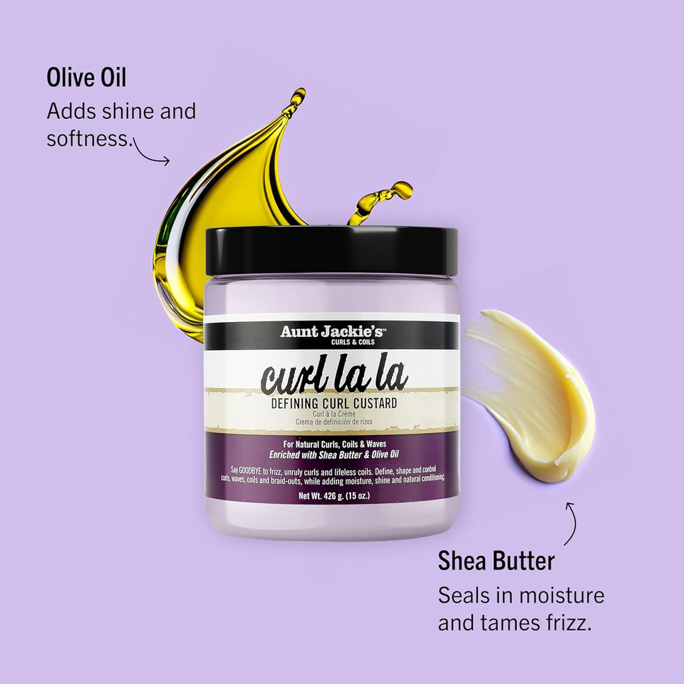 Aunt Jackie'S Curl La La Defining Curl Custard Travel Size 3Oz