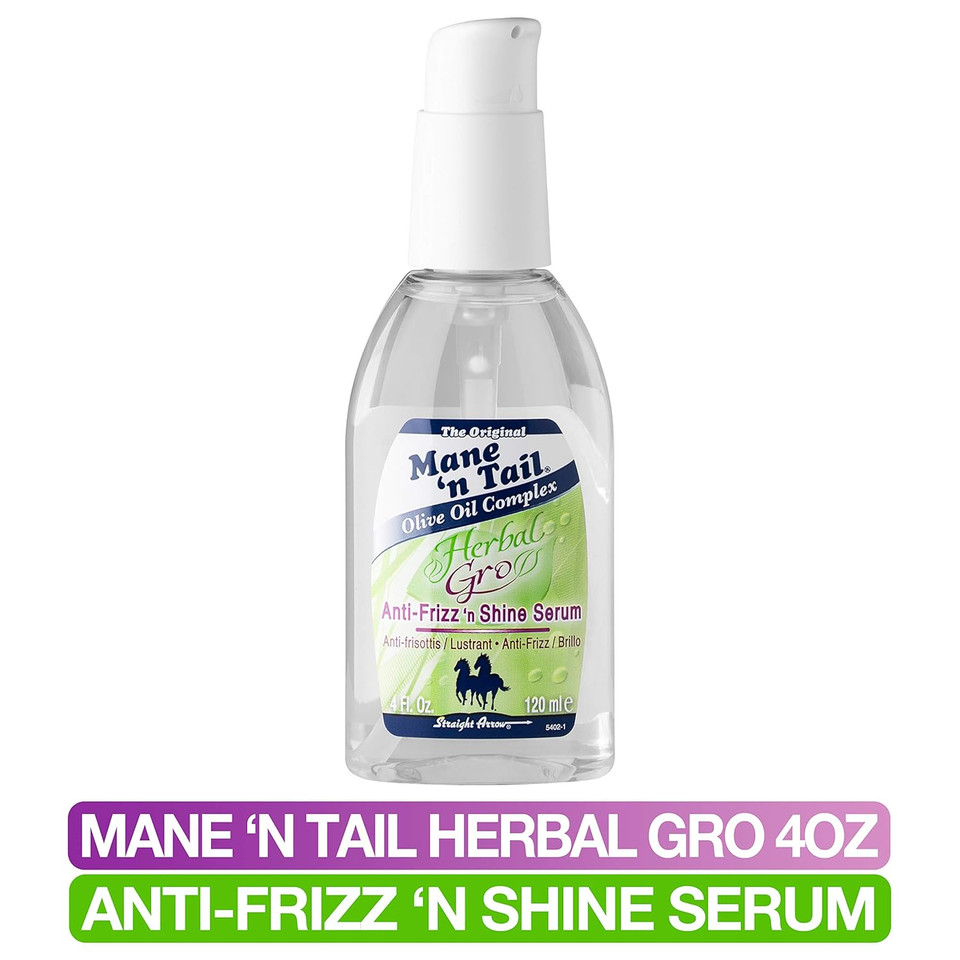 Mane N Tail Mane'N Tail Herbal-Gro Anti-Frizz 'N Shine Serum, 4 Oz